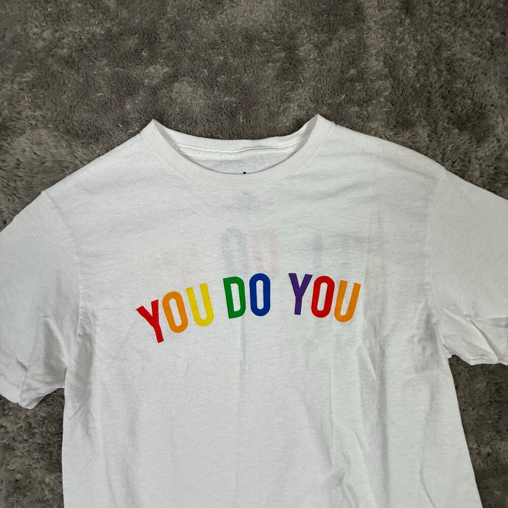 PH Phluid Project Crop Cutoff T Shirt Rainbow Pride Gay S Small You Do I'll Me - Picture 4 of 7